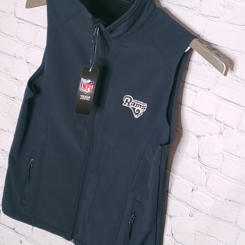LA Rams Zip up Vest  Small - Picture 8 of 11